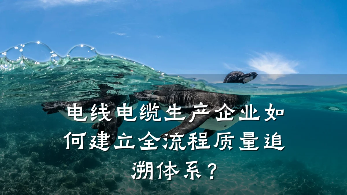 电线电缆生产企业如何建立全流程质量追溯体系？
