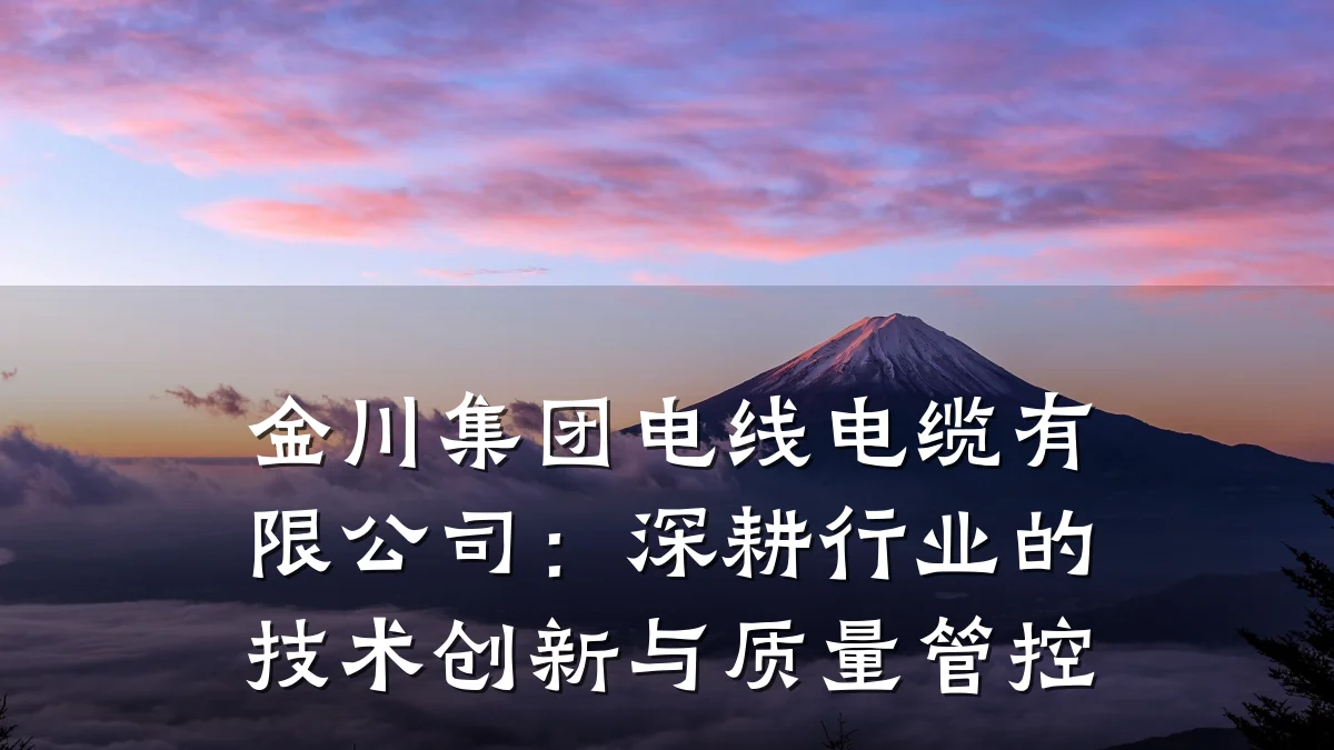 金川集团电线电缆有限公司:深耕行业的技术创新与质量管控