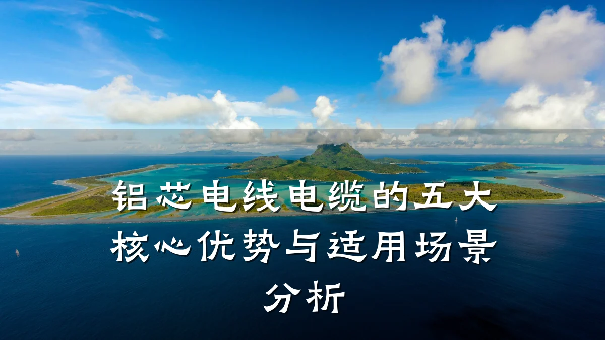铝芯电线电缆的五大核心优势与适用场景分析