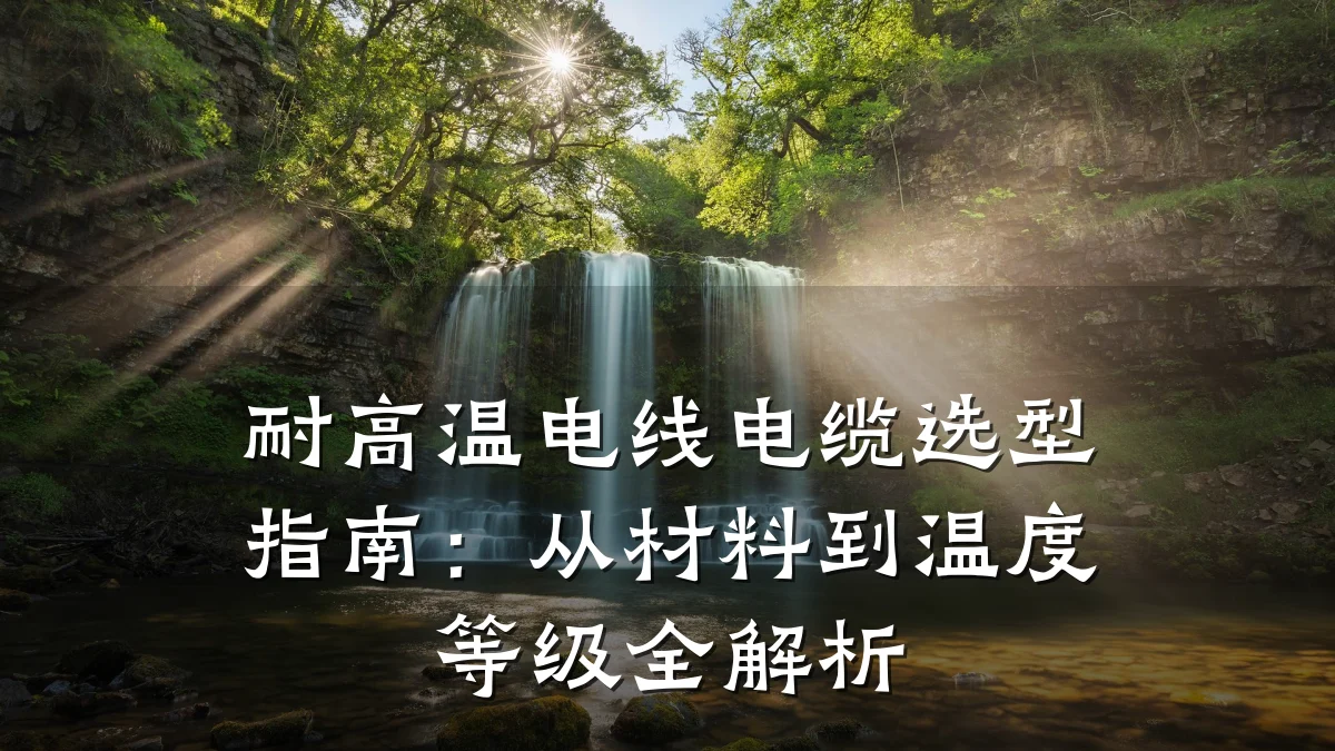 耐高温电线电缆选型指南:从材料到温度等级全解析