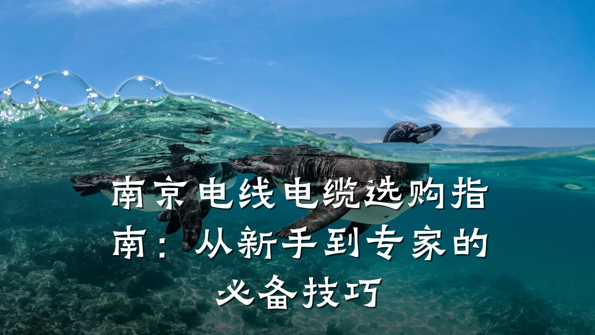南京电线电缆选购指南:从新手到专家的必备技巧