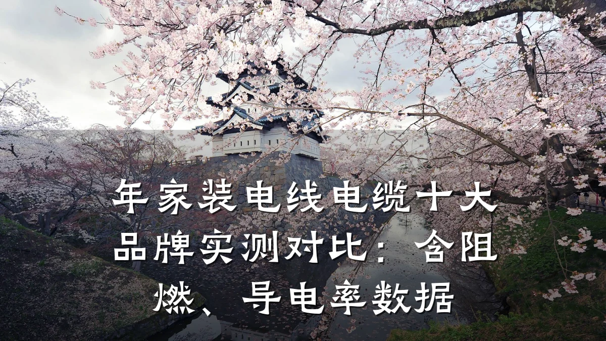 年家装电线电缆十大品牌实测对比:含阻燃、导电率数据