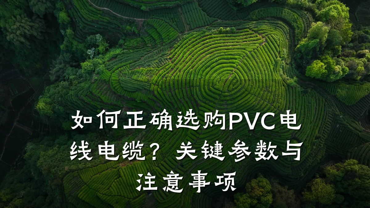 如何正确选购PVC电线电缆？关键参数与注意事项