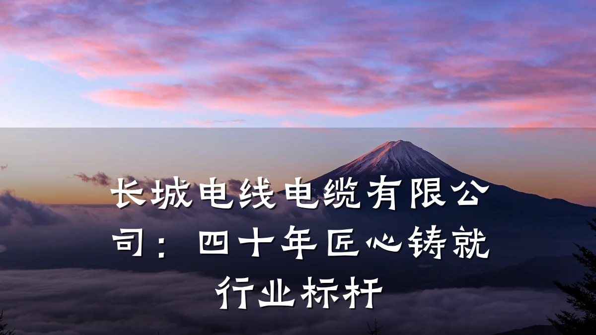 长城电线电缆有限公司：四十年匠心铸就行业标杆