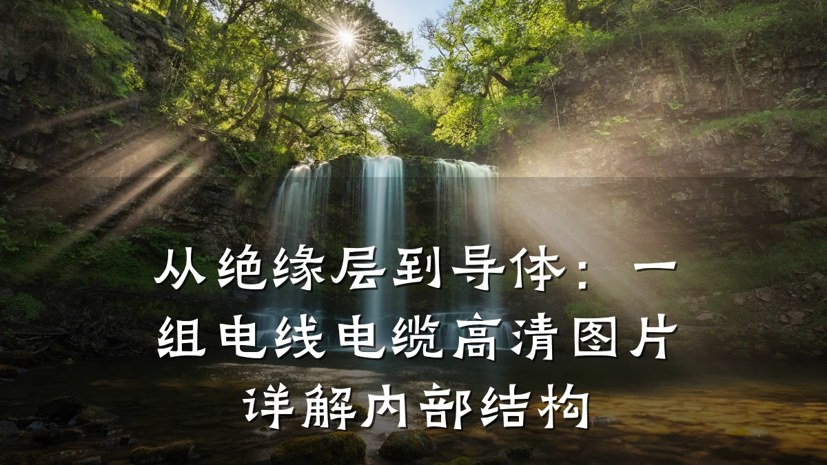 从绝缘层到导体:一组电线电缆高清图片详解内部结构