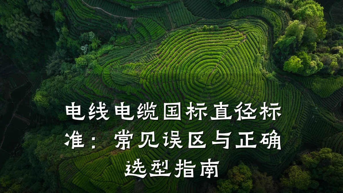电线电缆国标直径标准:常见误区与正确选型指南