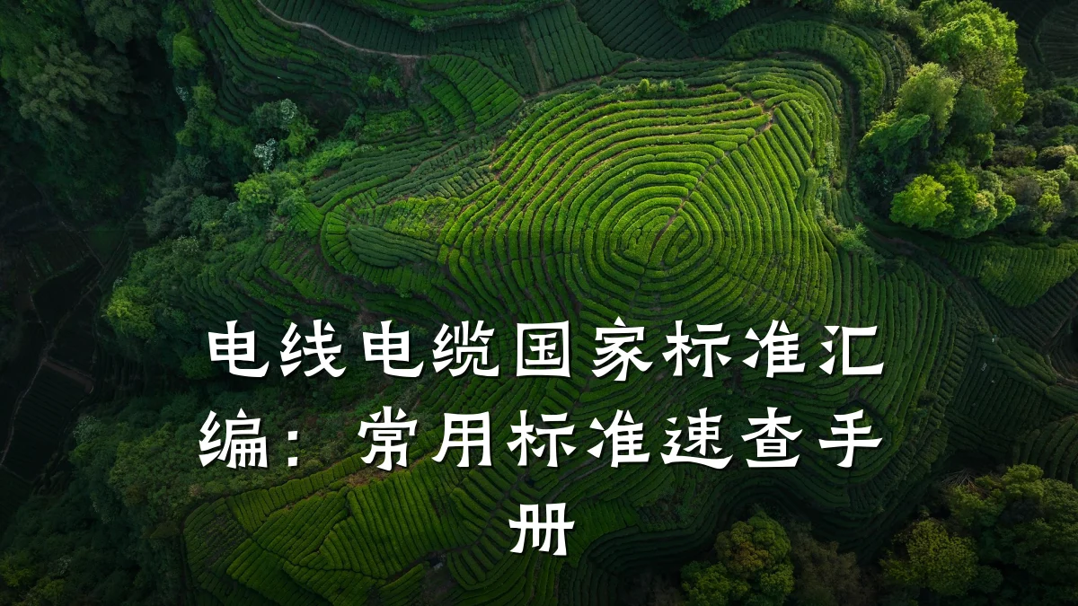 电线电缆国家标准汇编：常用标准速查手册