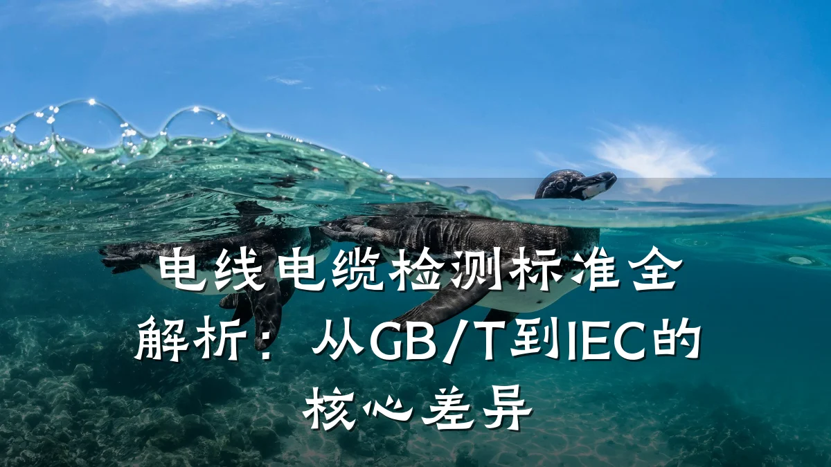 电线电缆检测标准全解析:从GB/T到IEC的核心差异