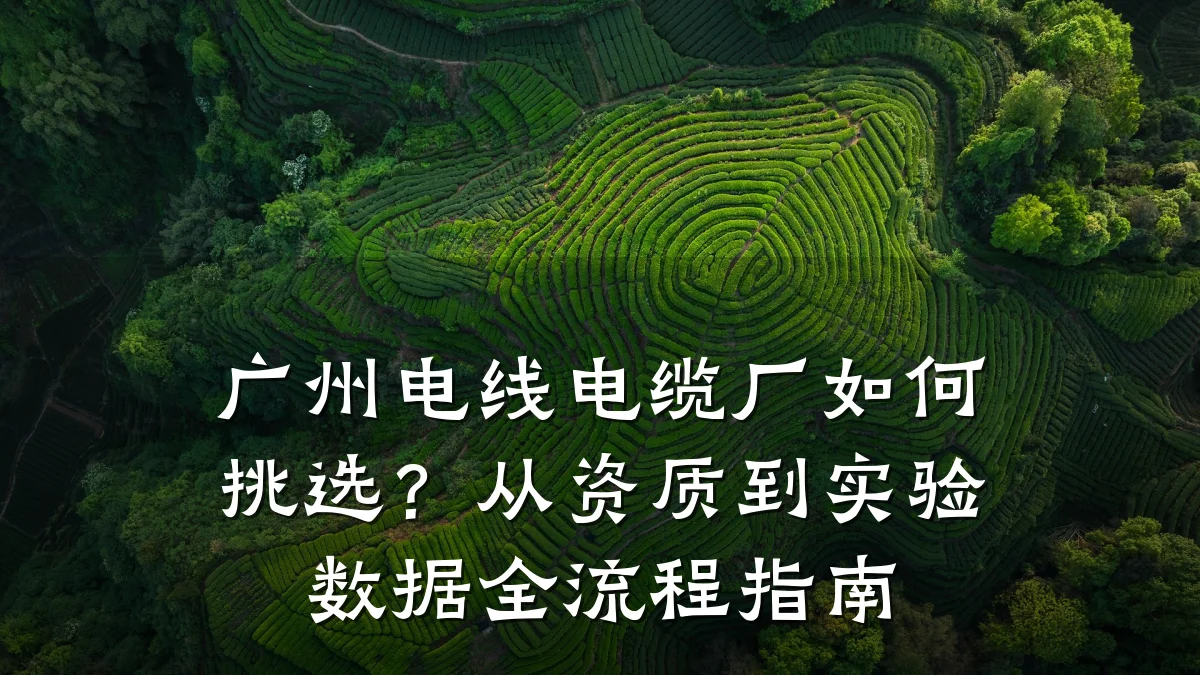 广州电线电缆厂如何挑选?从资质到实验数据全流程指南