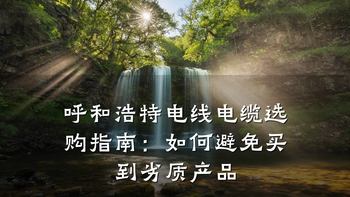 呼和浩特电线电缆选购指南：如何避免买到劣质产品