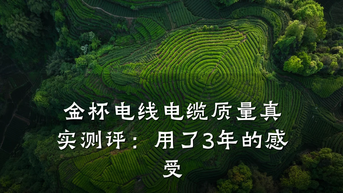 金杯电线电缆质量真实测评:用了3年的感受