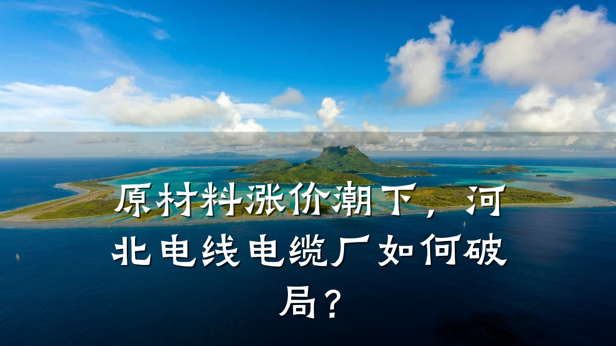 原材料涨价潮下，河北电线电缆厂如何破局？